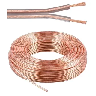 PremiumCord Kupferkabel 100 % CU 2 x 1.5 mm2, 10 m