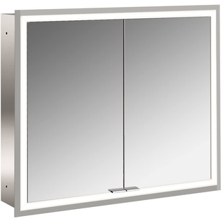 Emco Prime LED-Spiegelschrank, unterputz 80 cm, 2-türig, Rückwand weiß, HSN 949705172