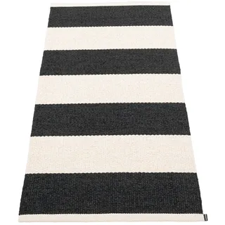 Pappelina - Bob Teppich, 70 x 150 cm, black / vanilla