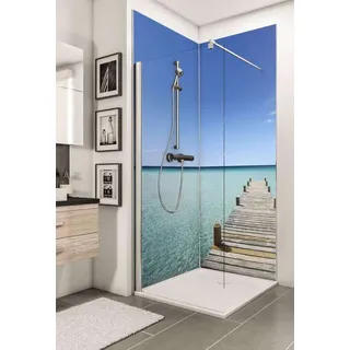 Schulte Decodesign Duschrückwand Foto über Eck Steg.. - Duschkabine