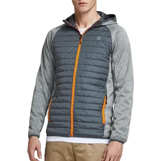 JACK & JONES Multi Quilted Jacke Grey Melange / Set In Sleeves L