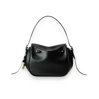 Polo Ralph Lauren für Damen. 428955415001 Kleine Satchel-Tasche Polo ID aus schwarzem Leder (OSFA), Lässig