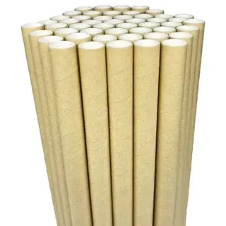 Strohhalme Papier Bubble Tea Trinkhalme Einweg 50 Stück, 12mm breit Dicke Strohhalm Biologisch Abbaubare für Boba Smoothies Milchshake Jumbo und Anl