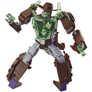 Transformers Bumblebee Cyberverse Adventures Battle Call Trooper-Klasse Wildwheel Figur, stimmenaktivierte Lichter
