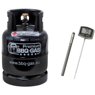 Premium BBQ-GAS Flasche (leer) & Weber  Grillthermometer