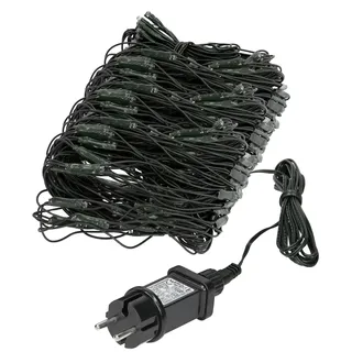 ECD Germany Lichtervorhang LED 3 m Warmweiß