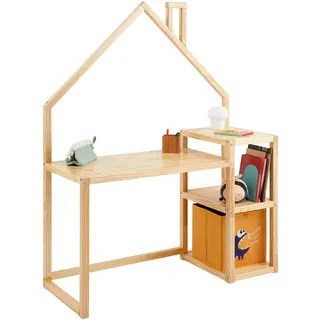 Idimex Kinderschreibtisch NIVIA 120 x 162 x 50 cm Kiefer massiv lackiert beige