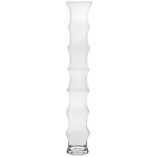 CRISTALICA Glasvase Palme Famous 85cm Blumenvase XXL Dekoration Gefäß Klarglas Geschenk