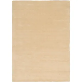 Pergamon Wolle Gabbeh Teppich, Maya Creme, Beige für Wohnzimmer, Schlafzimmer
