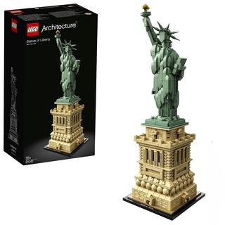 LEGO Architecture Freiheitsstatue, großes Set, Modellbausatz, New York Souvenir, eignet Sich als Home- und Büro-Deko, Geschenkidee für Kinder und Erwachsene 21042