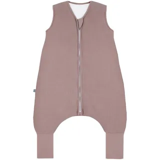 EMMA & NOAH Baby Schlafsack mit Umschlag-Füßen Lila/Pink 90