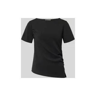 T-Shirt in asymmetrischer Form Modell 'Helle', Black, XL