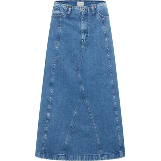 Mustang Damen Jeans-Maxirock Style Carrol Denim Skirt, mittelblau - 30