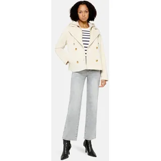 Cartoon Kapuzenjacke mit abnehmbarer Kapuze in beige | Gr.: 46