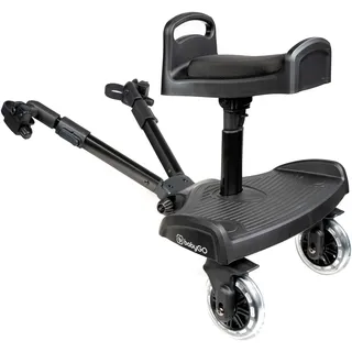 BabyGO WeGo Buggyboard Trittbrett Stehbrett inkl. Sitz schwarz