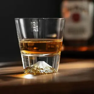 TONGYOU Japanischer Stil Mount Fuji Whiskey & Cocktailgläser, Bar Special Whiskey, Wein, Biergläser