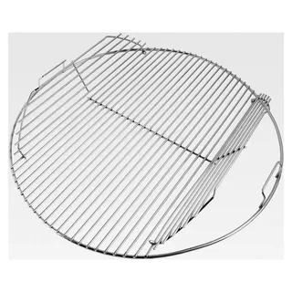 54,6 cm Klappbarer Grillrost Rund für Weber 57 cm, One-Touch, Master-Touch, Holzkohlegrill & Kugelgrill