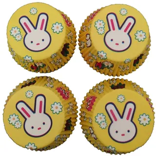 100 Stück Hasen-cupcake-förmchen, Hitzebeständige Und Ölfeste Muffinformen