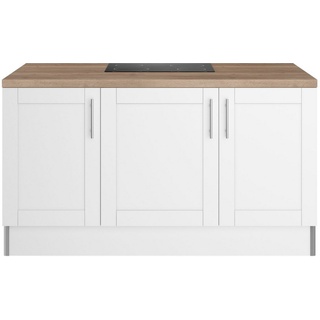 OPTIFIT Kücheninsel Ahus, 160 x 95 cm breit, Soft Close Funktion, MDF Fronten weiß