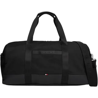 Tommy Hilfiger Herren Duffle Bag Tasche Nylon Travel Weekender, Schwarz (Black), Einheitsgröße