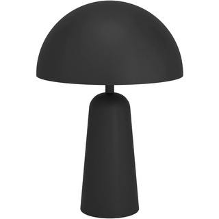 EGLO Tischlampe Aranzola, geometrische Nachttischlampe, Tischleuchte aus Metall in Schwarz und Weiß, Deko Lampe für Wohnzimmer und Schlafzimmer, E27 Fassung