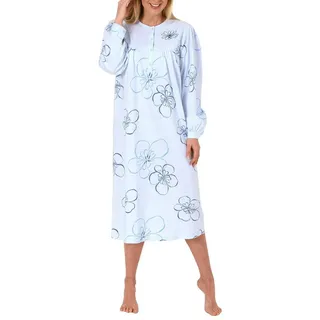 normann Nachthemd Floral Hellblau 40/42