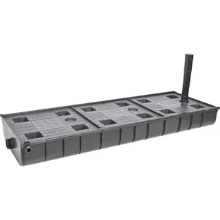 Wasserspeicher BERA WaterUps UBB Set zum Einbau in Hochbeeten 50 l 134 x 47 x 14