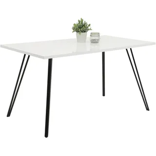 Hela Jennifer 140 x 76 x 80 cm hochglanz weiß