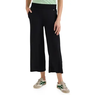 Cecil Jerseyhose Wide Leg Schwarz L