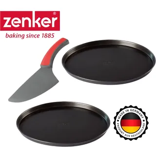 Zenker Special Countries Pizza-Set 3-tlg Pizzablech Pizza Blech Backblech Ø 29cm