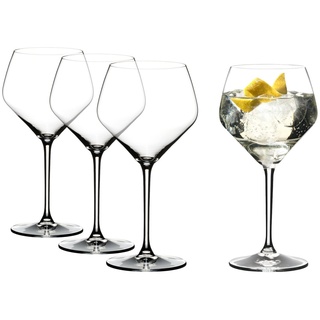 RIEDEL Gin O'Clock Gin Tonic Glas mit Stiel 4er-Set Inhalt 670 ml