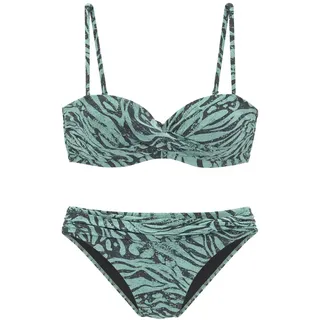 Bruno Banani Bügel-Bandeau-Bikini Damen Grün 36 Cup A