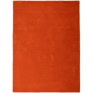 carpetfine Gabbeh Lola Uni Wollteppich 40 x 60 cm Orange