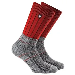 Rohner Socks Wandersocken grau/rot 42-44