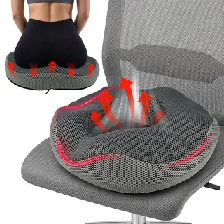 ZXBBTZ Hämorrhoiden Sitzkissen aus Memory Foam Abnehmbar Sitzring Nach Op Ring Sitzkissen Orthopädisch Ergonomisches Hämorrhoiden Kissen Sitzdonut Sitzring Steißbein Entlastung für Bürostuhl Auto