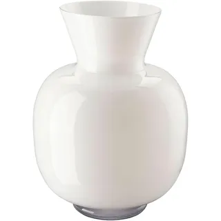 Anna,White - Glass,Vase 34 cm