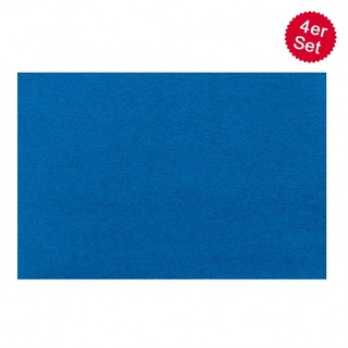 Hammerbacher Filz-Sitzauflagen im 4er Set | Farbe: Blau