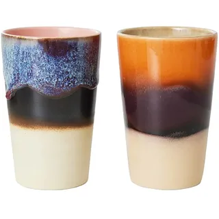 70s Ceramics: Tea Mugs (Set of 2)