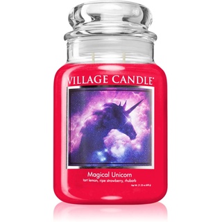Village Candle Magical Unicorn Duftkerze (Glass Lid) 602 g