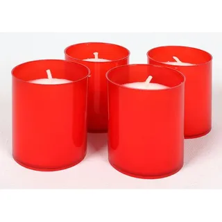 30x Grablichter 4er Stunden Kerzen Leuchte Friedhof Schmuck Dekoration Brenner