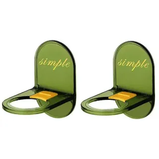 IKAAR 2 Stück Wand Händedesinfektionsmittelhalter Seifenspender Selbstklebende Wand Flaschenhalter Shampoo Halter Aufhänger Spender Halter Haken für Küche Bad
