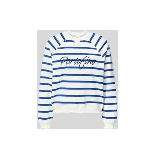 RICH & ROYAL Sweatshirt Gestreift Blau/Weiß S