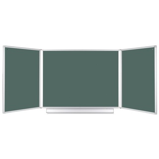 Grüne Klapptafel, Kreidetafel, Keramik / magnetisch, 3600 x 1200 mm