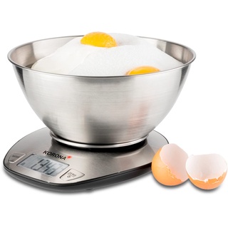 KORONA Mila Digitale Küchenwaage mit Messschale Wägebereich (max.)=5kg Edelstahl