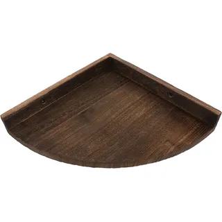 VINTORKY Wandregal Schwebend Holz Eckregal Dreieck Wandmontiert Platzsparend Glatt Leicht für Bad und Wohnzimmer Rustikal Modern