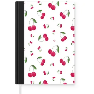 MuchoWow Notizbuch Kirschen - Design - Aquarell, Notebook, Notizblock a5, Tagebuch, Journal Liniert