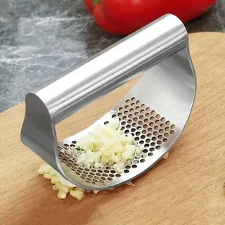 Knoblauchpresse Edelstahl Knoblauchwippe & Einfache Bedienung