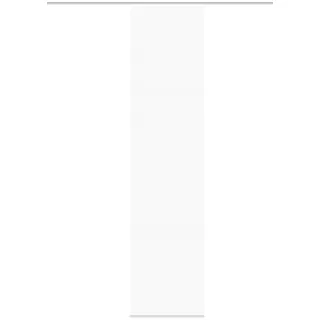 VISION S 94401 | 4er-Set Schiebegardine ROM | halb-transparenter Stoff in Bambus-Optik | 4X 260x60 cm | Farbe:, Farbe:weiß
