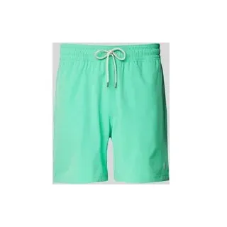 Badehose mit elastischem Bund Modell 'TRAVELER', Tuerkis, S