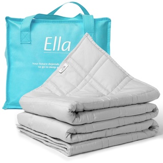 Ella Kinder Gewichtsdecke 4,5 kg 100x170 cm - Therapiedecke, für Stressabbau & Angstzustände, Hypoallergene Glasperlen, weiche & kühlende Baumwoll- Außenschicht, für Kinder von 40-60 kg - Baumwolle